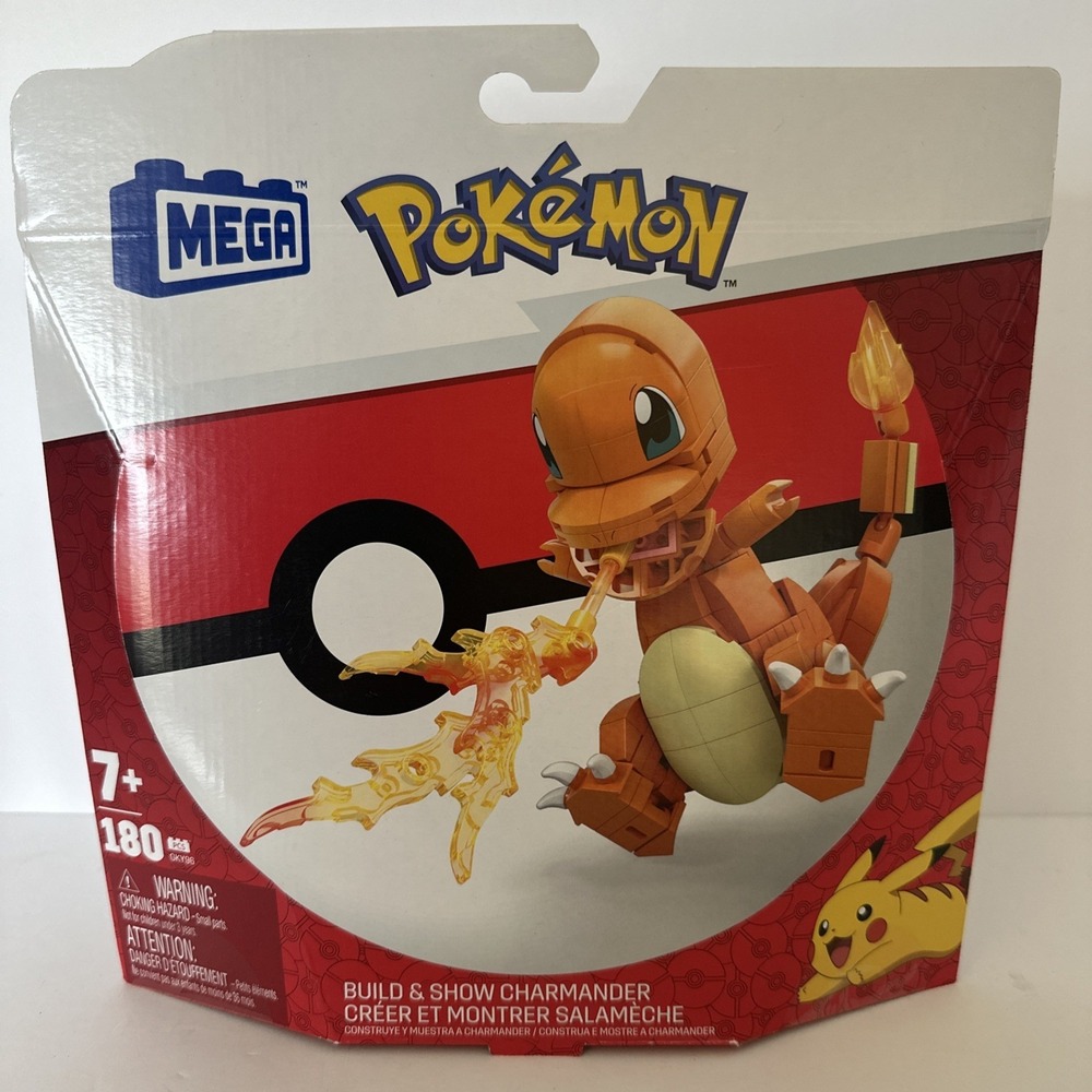 MEGA Pokémon Build & Show Charmander Building Set 180 Pieces GKY96 New Sealed